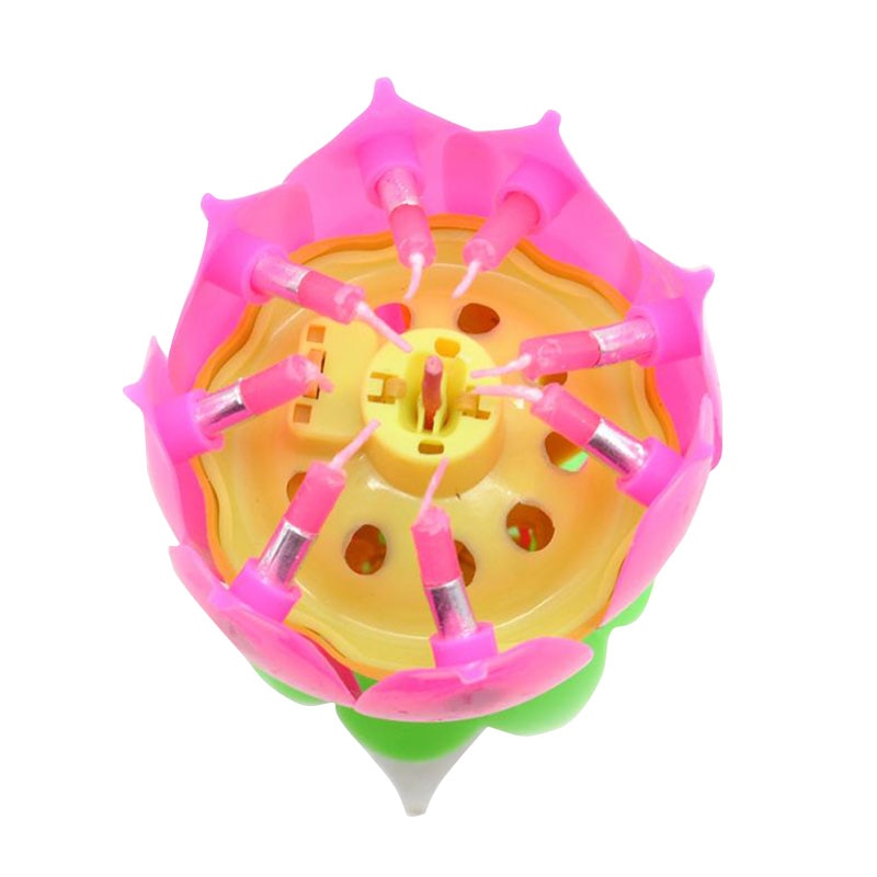 Rotating Musical Flower Birthday Candle