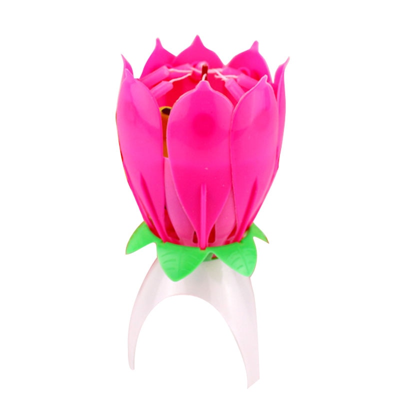 Rotating Musical Flower Birthday Candle