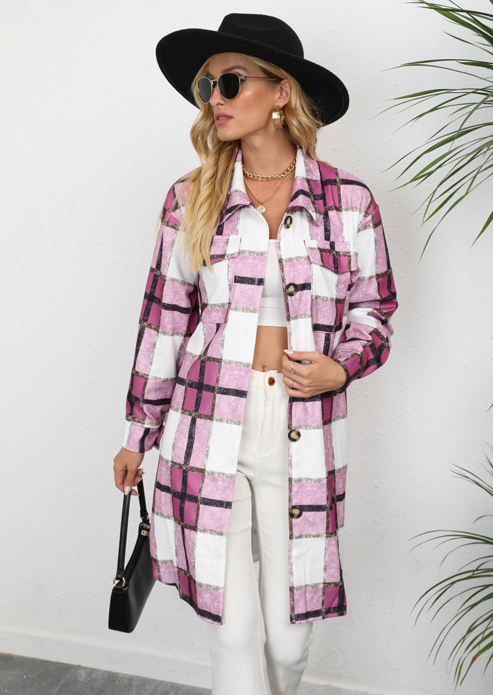 Y2KGIRL Long Oversize Shirt Coat