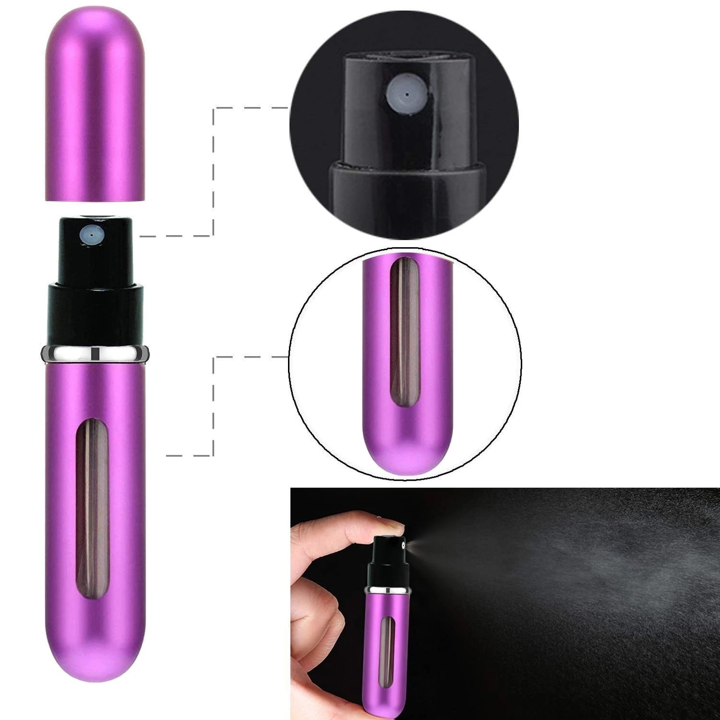 Ultra Light Mini Refillable Perfume Bottles