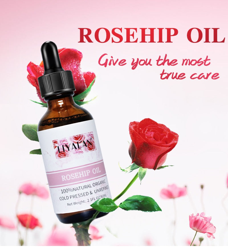 LIYALAN Cold Pressed Rosehip Essential Oil