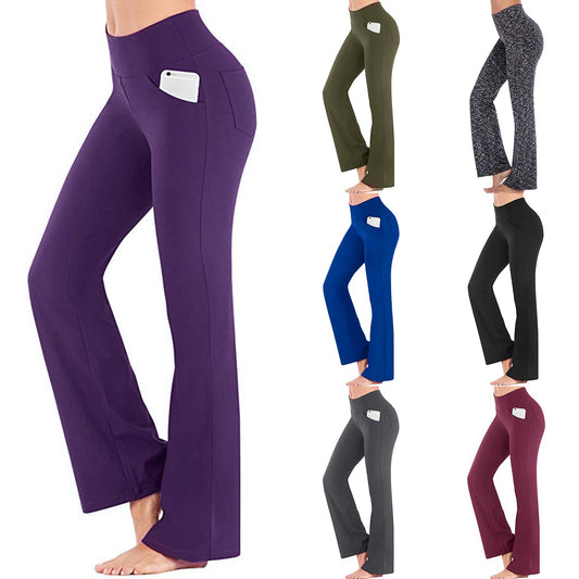 Women High Waisted Yoga Pants With Pocket