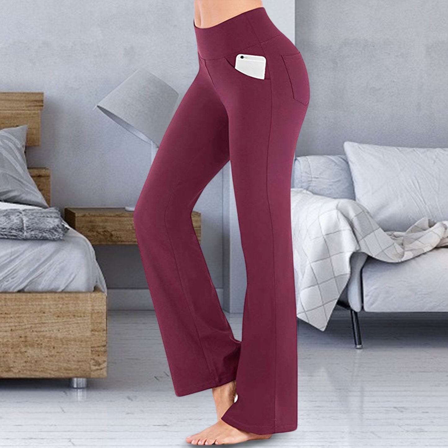 Women High Waisted Yoga Pants With Pocket