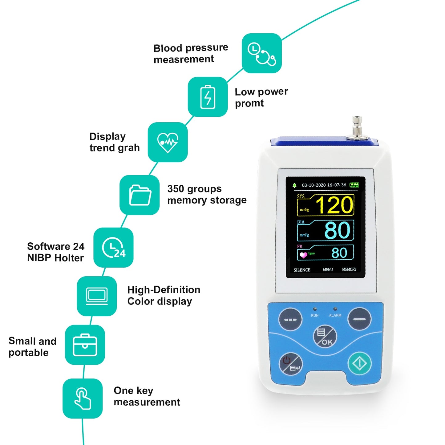 ABM50 24 Hour Ambulatory Blood Pressure Monitor