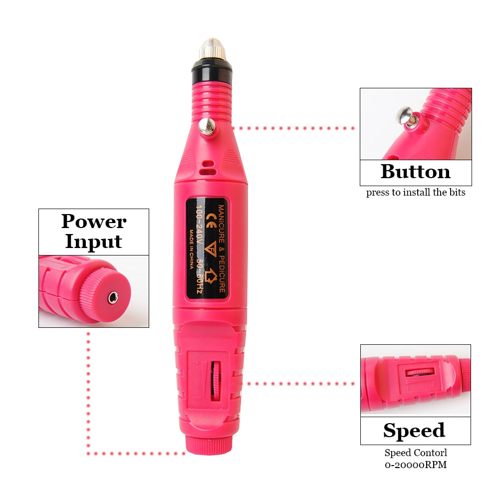 Professional Portable Electric Nail Drill