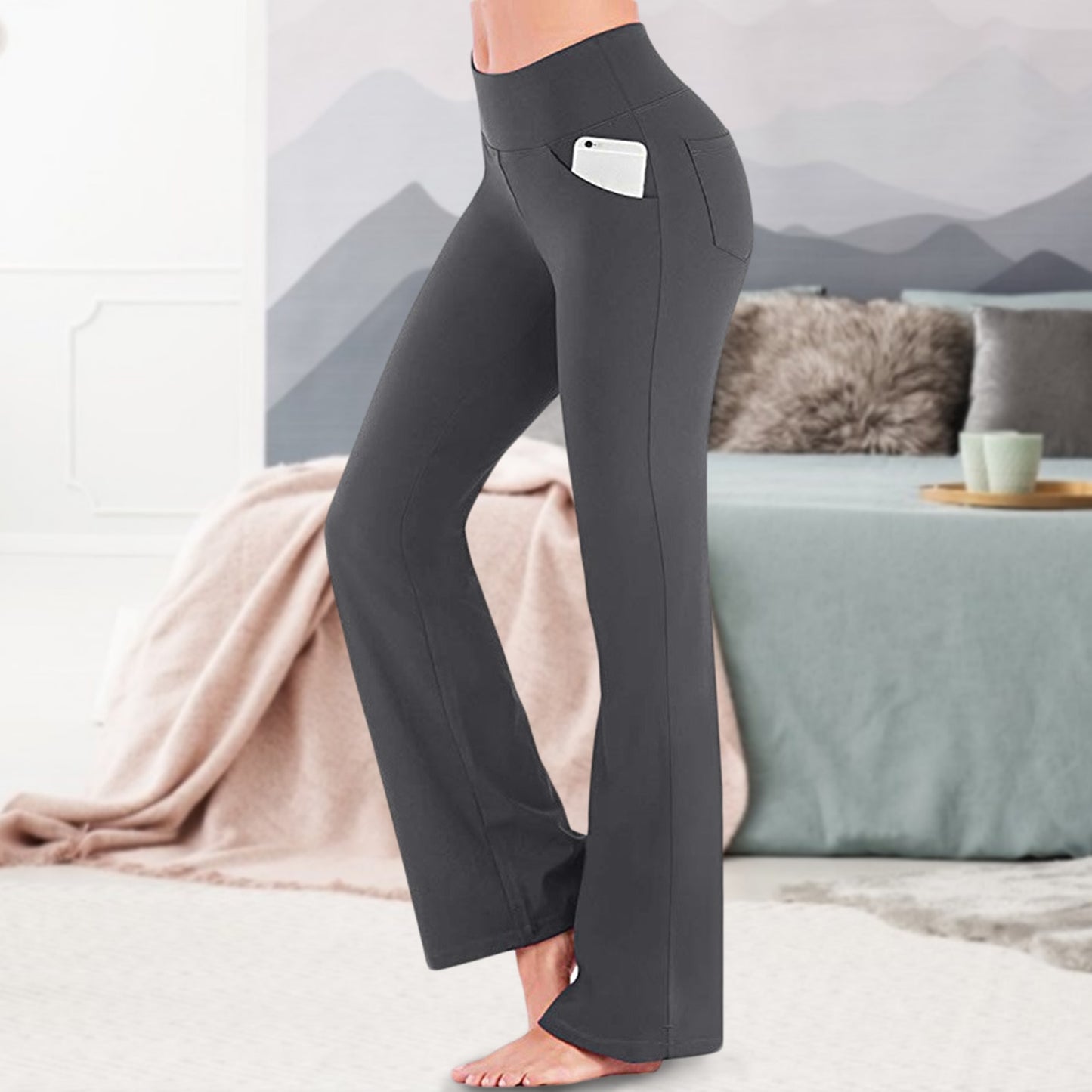 Women High Waisted Yoga Pants With Pocket