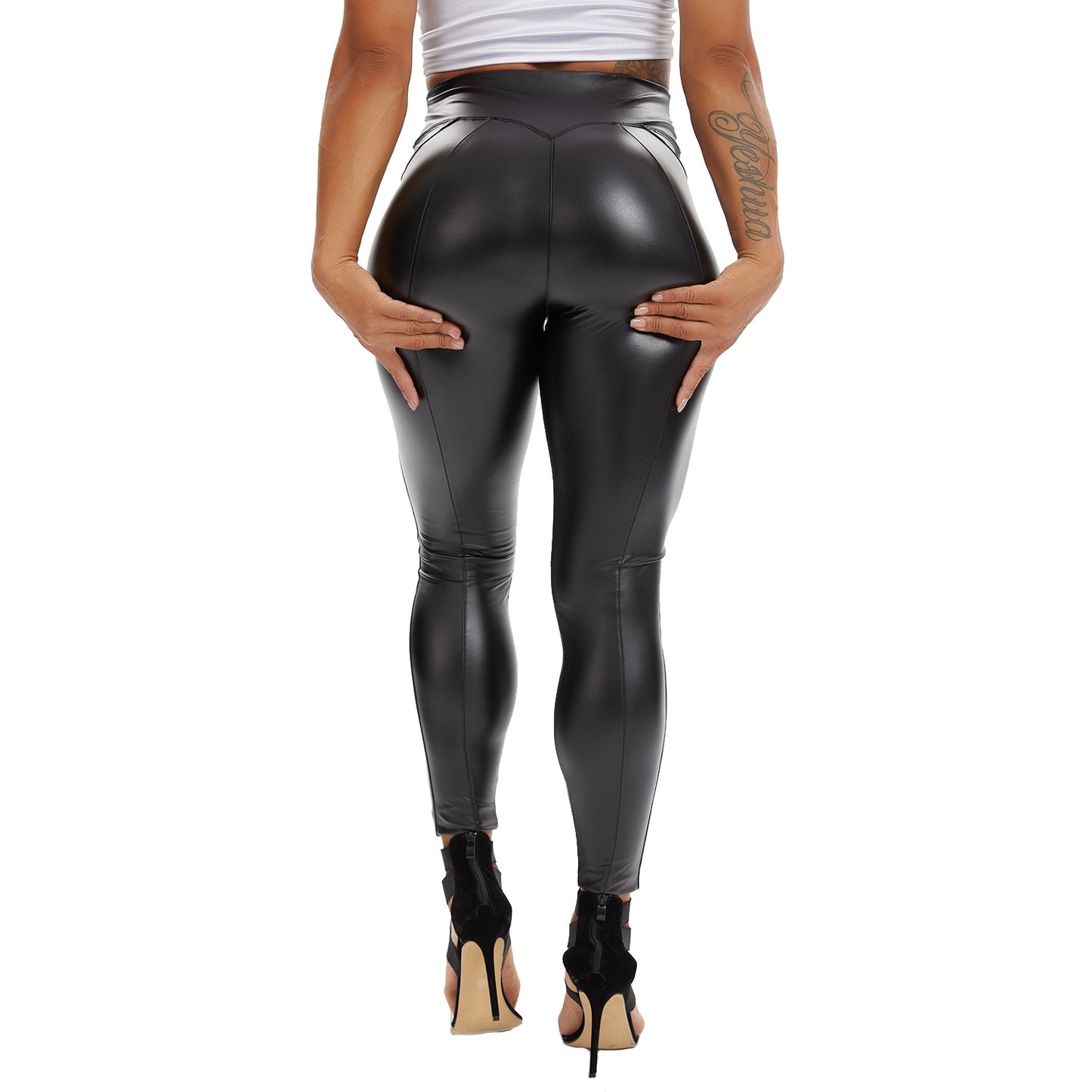 Stretch Faux Leather Leggings