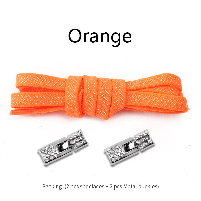 NEW Elastic Shoelaces With Diamond Cross Locks