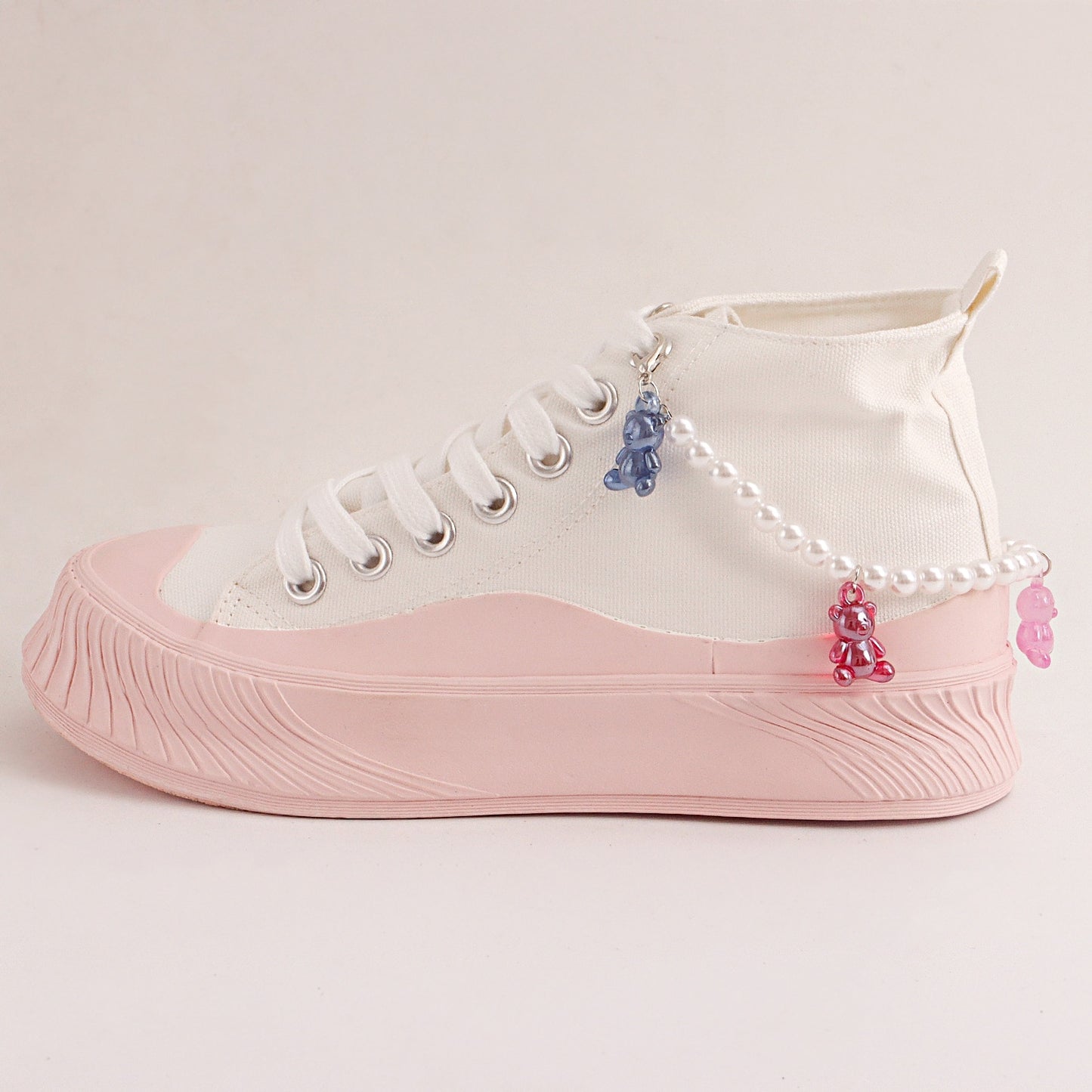 Cute Pearl and Beaded Sneaker Bracelets