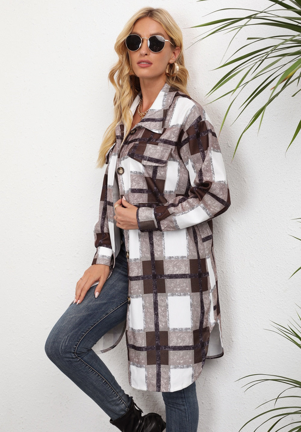 Y2KGIRL Long Oversize Shirt Coat