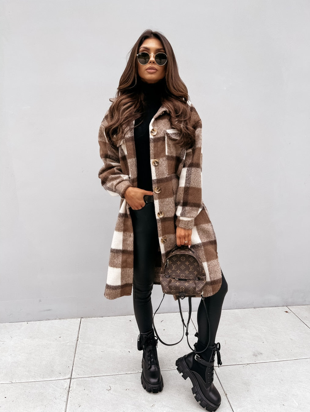 Y2KGIRL Long Oversize Shirt Coat