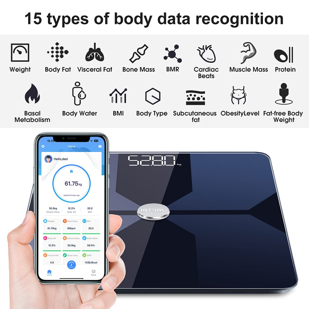 Smart Wireless digital Body Fat Scale