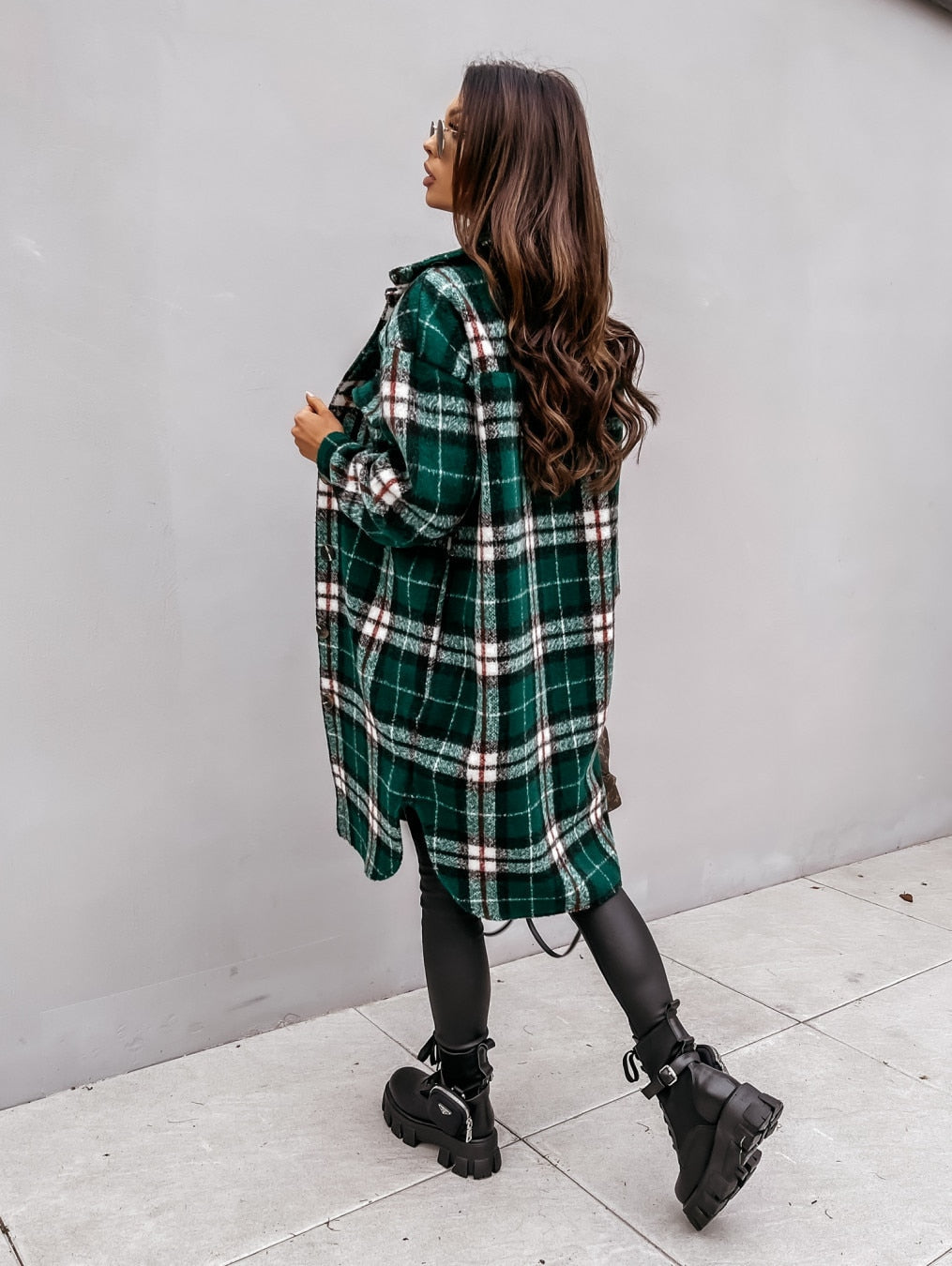 Y2KGIRL Long Oversize Shirt Coat