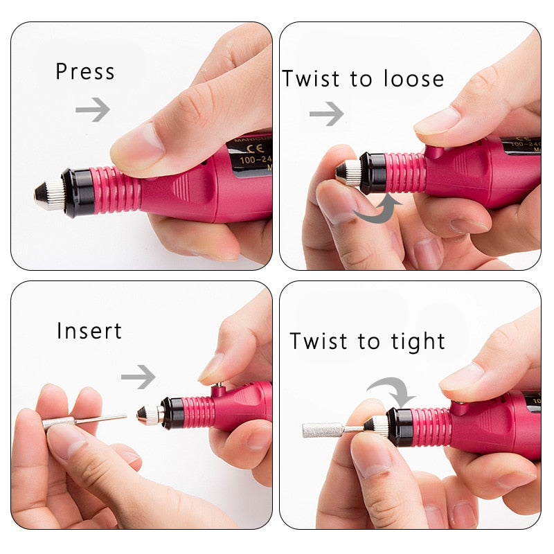 Professional Portable Electric Nail Drill