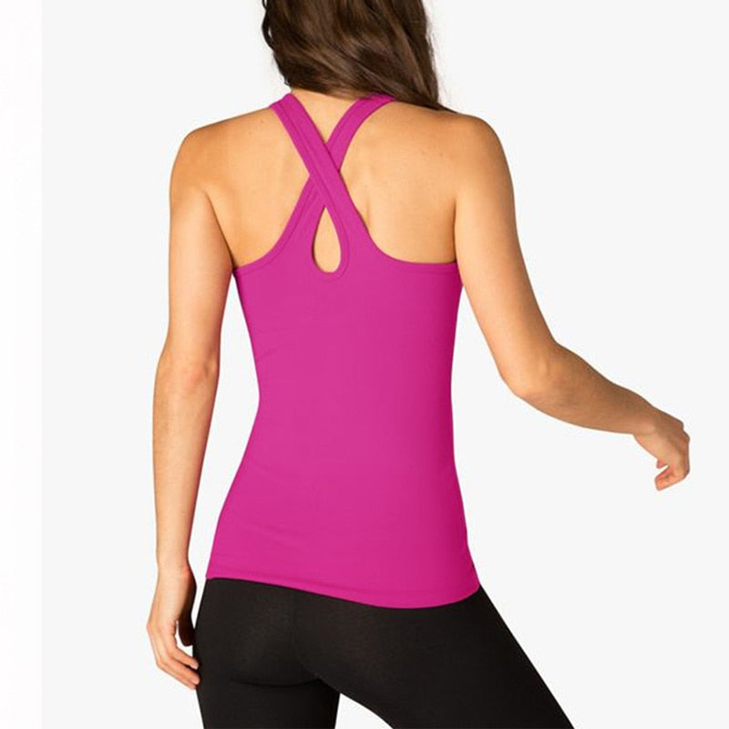 Cross Back Yoga Tank Top