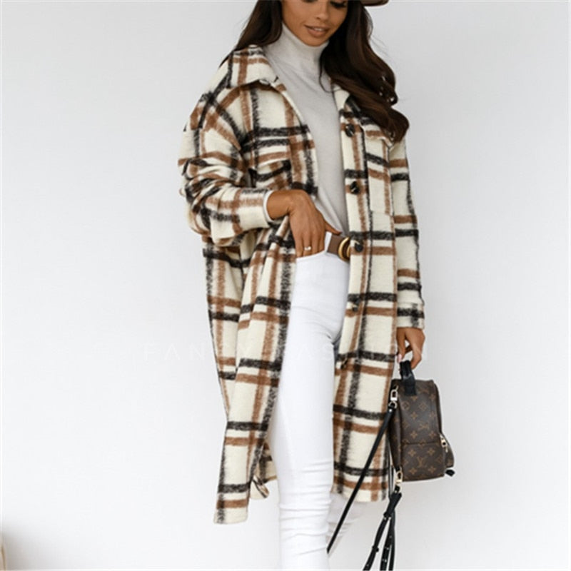 Y2KGIRL Long Oversize Shirt Coat