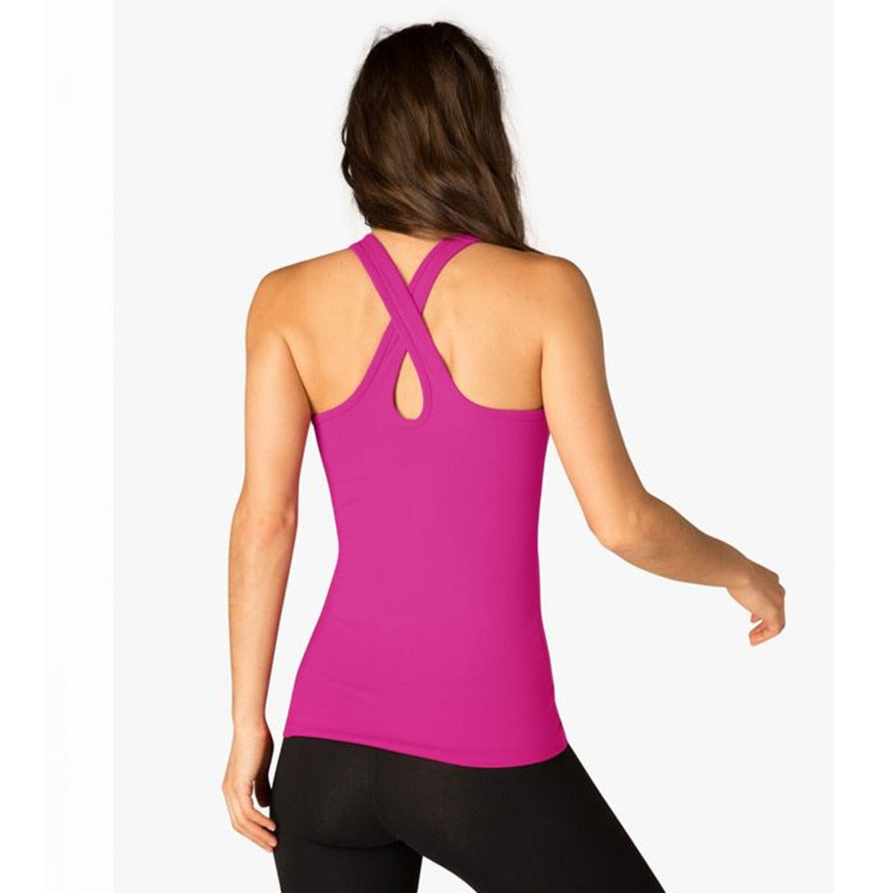 Cross Back Yoga Tank Top