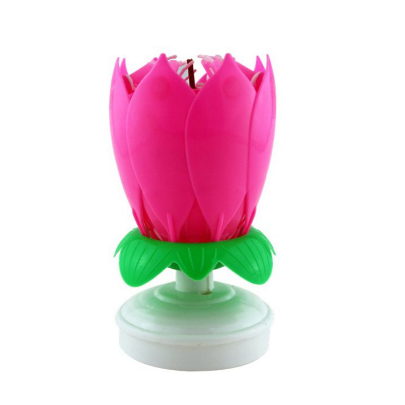 Rotating Musical Flower Birthday Candle