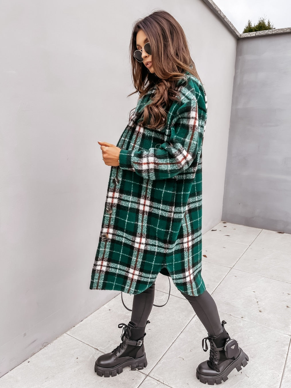 Y2KGIRL Long Oversize Shirt Coat