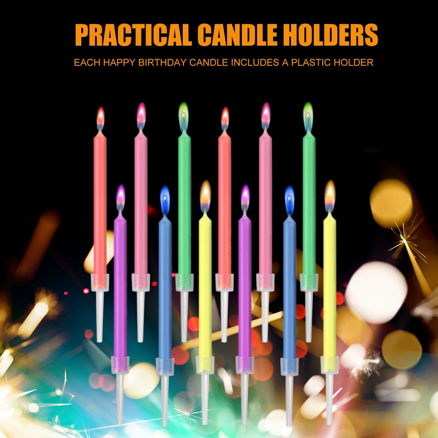 Multicolor Flame Candles