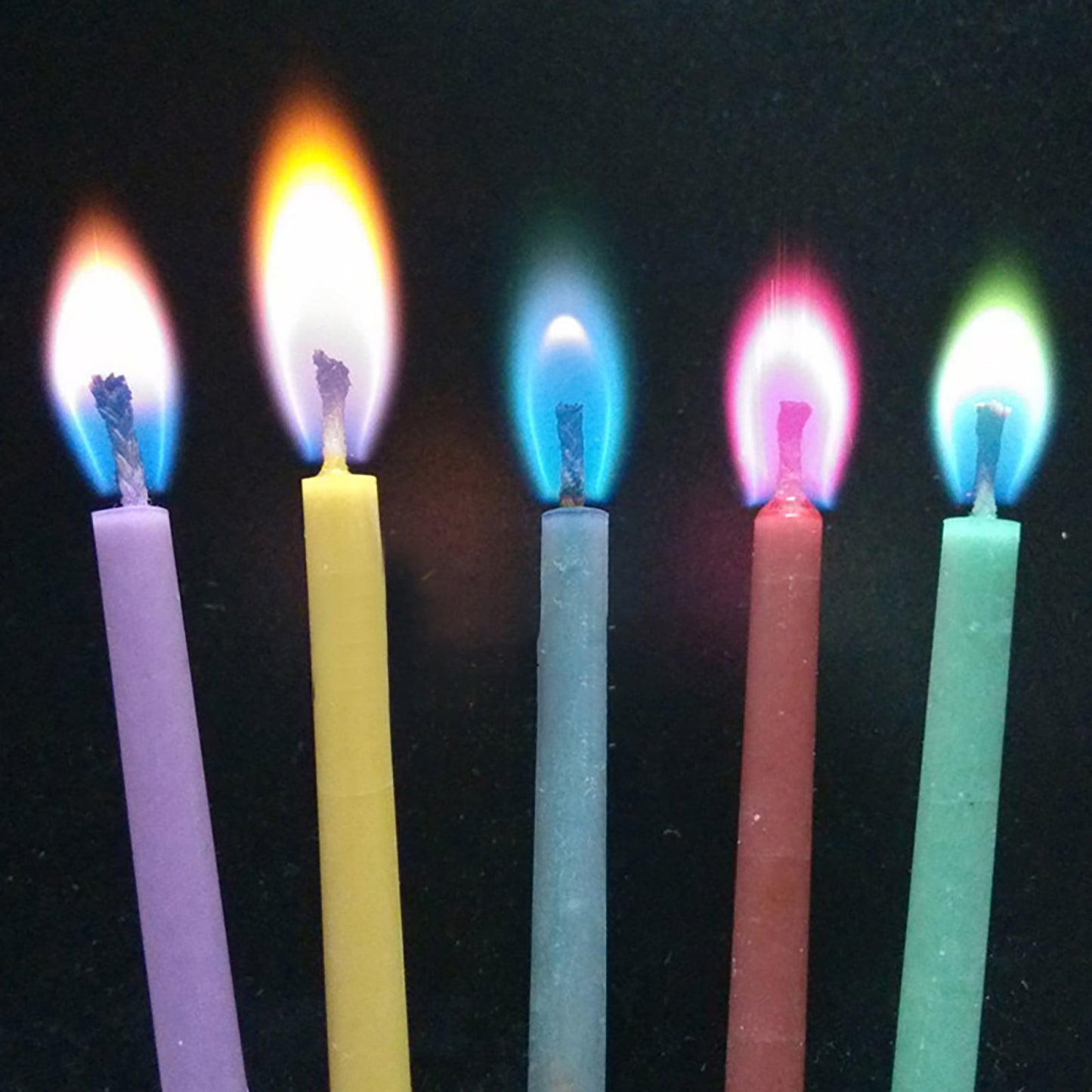 Multicolor Flame Candles