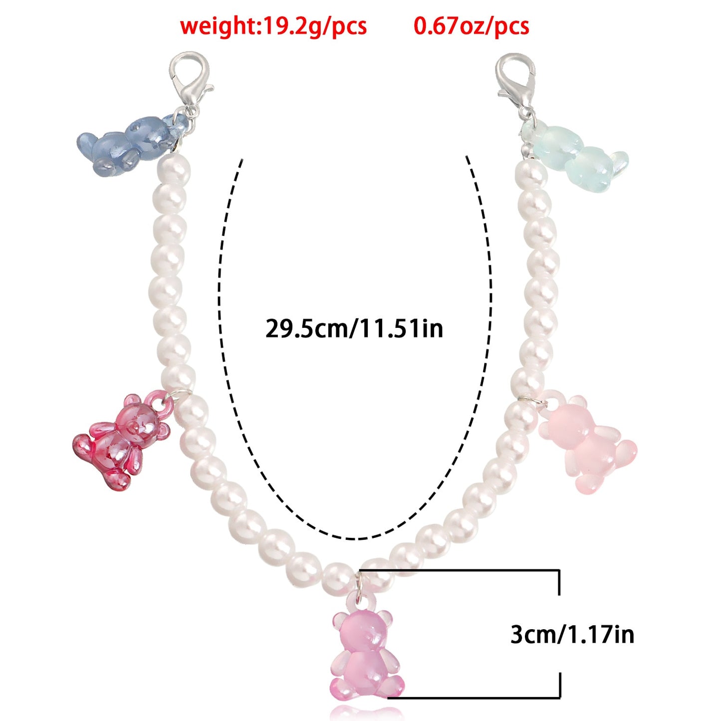 Cute Pearl and Beaded Sneaker Bracelets