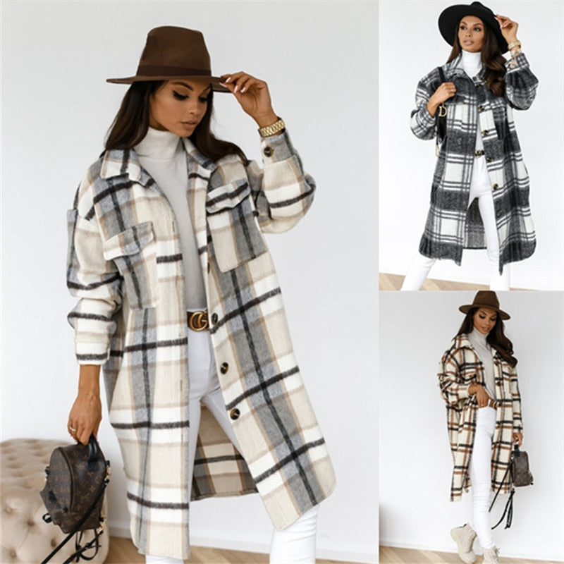 Y2KGIRL Long Oversize Shirt Coat