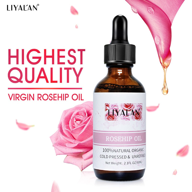 LIYALAN Cold Pressed Rosehip Essential Oil