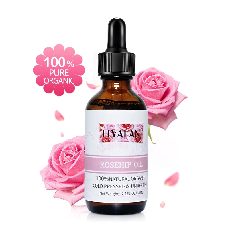 LIYALAN Cold Pressed Rosehip Essential Oil