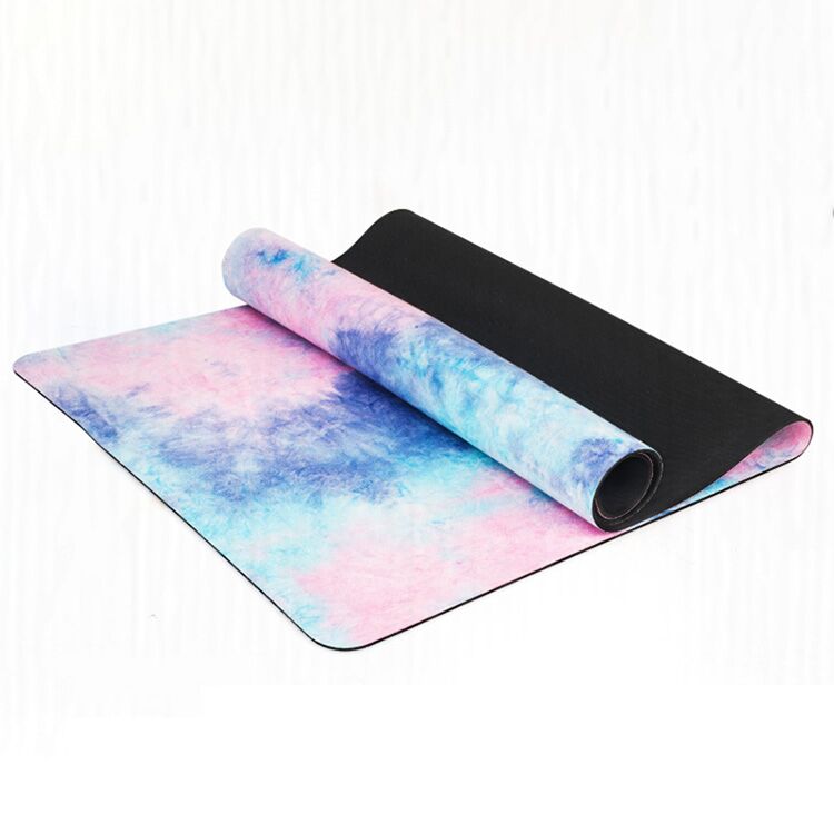 6 MM Lotus Pattern Suede TPE Yoga Mat