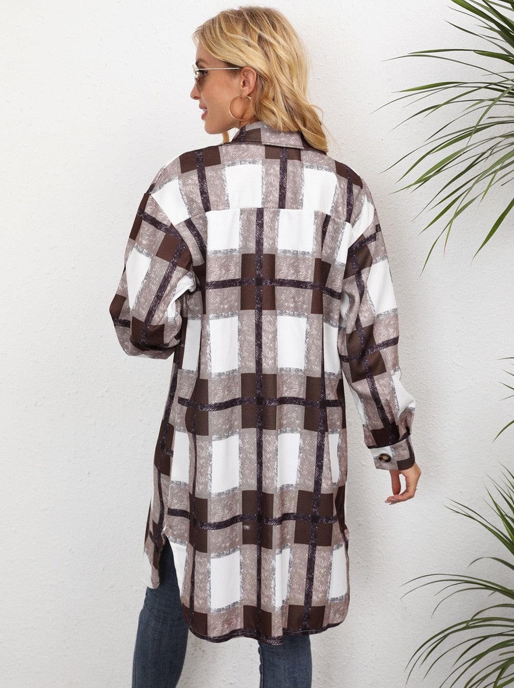 Y2KGIRL Long Oversize Shirt Coat