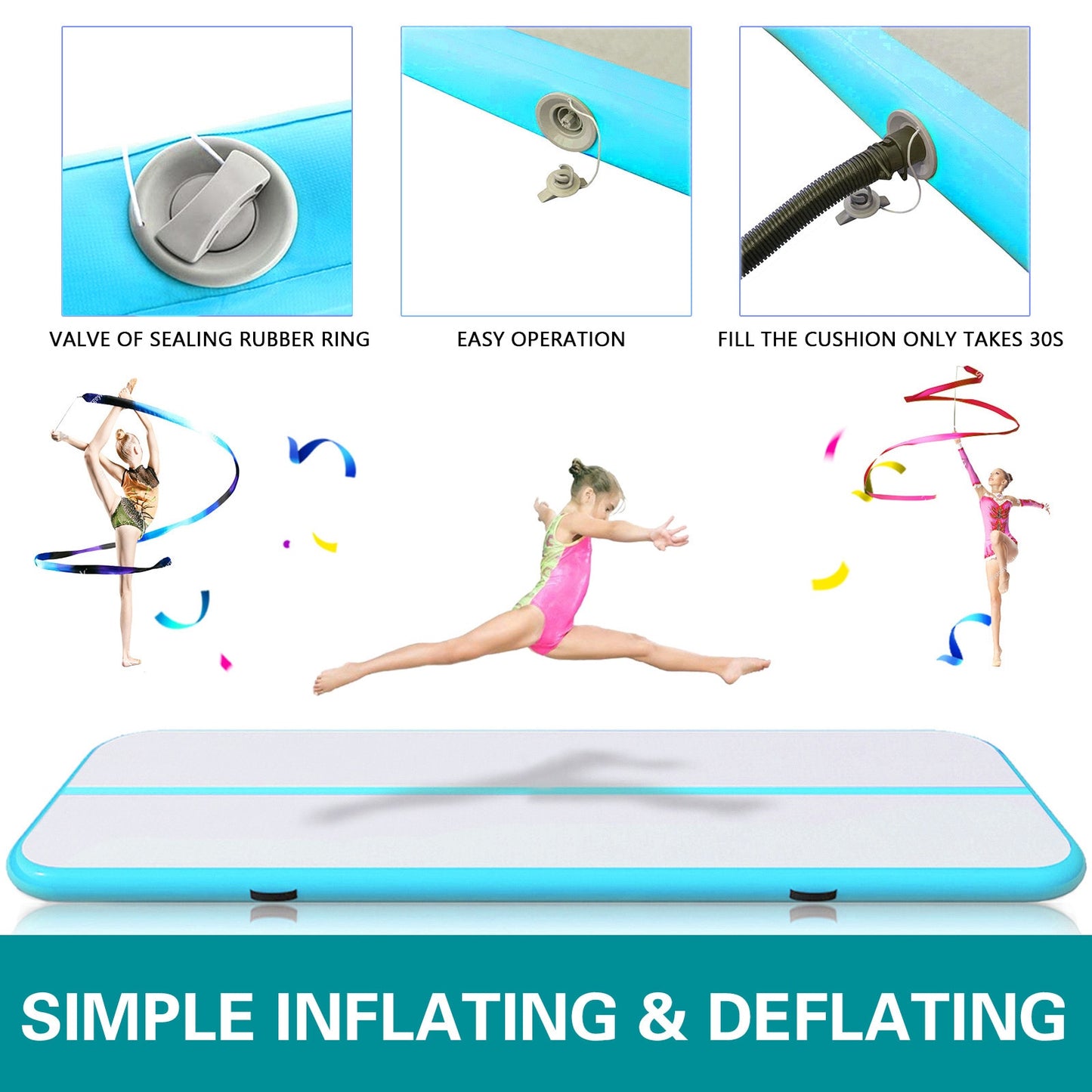 VEVOR 20ft Inflatable Air Gymnastic Mat