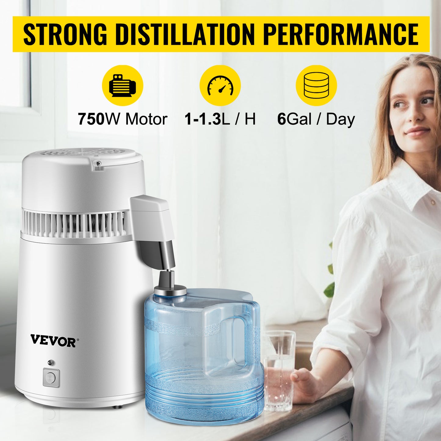 VEVOR 4L Water Distiller Purifier Filter